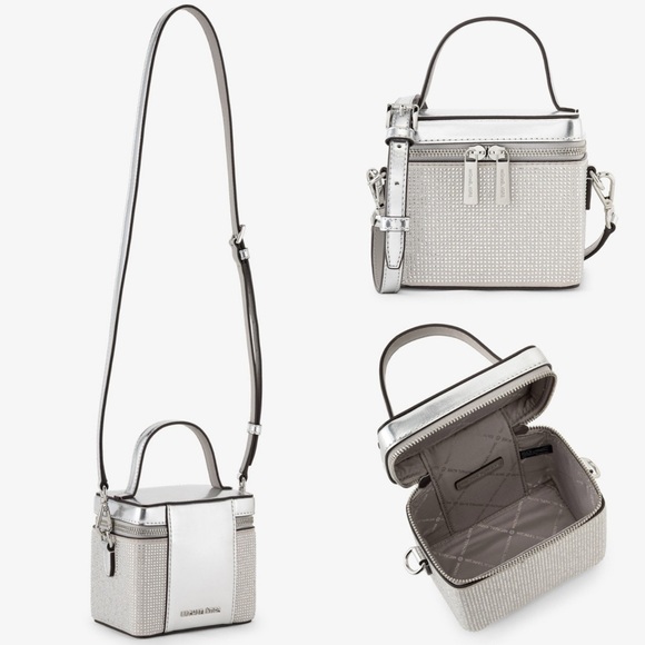 NWT Michael Kors | Sandrine Rhinstone Embellished Small Xbody Bag $398 - Picture 1 of 4